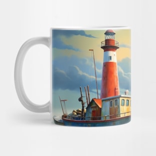 Lighthouse Seacoast Serene Landscape Mug
